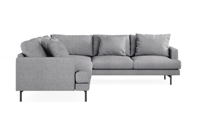 Menard 6-sits Högervänd L-formad Hörnsoffa i Tyg - Grå - Möbler - Soffa - Hörnsoffa