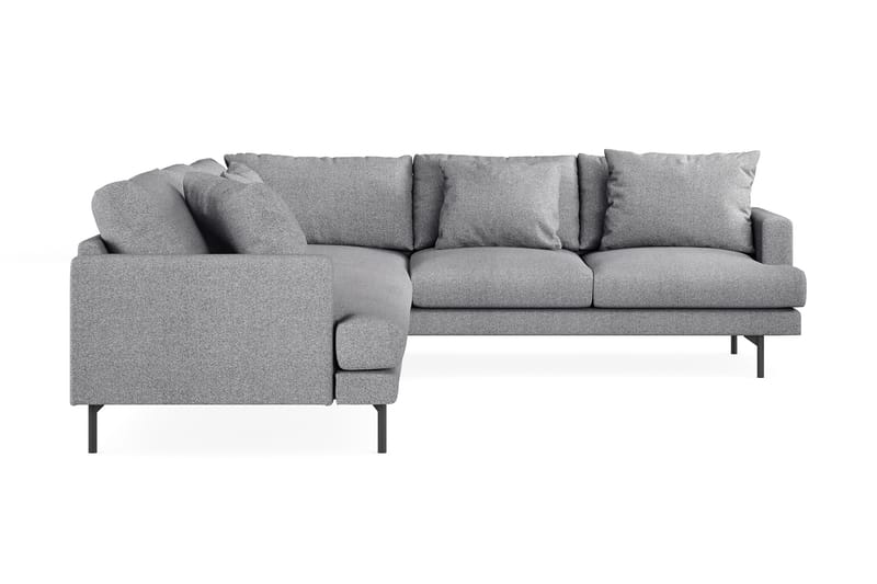 Menard 6-sits Högervänd L-formad Hörnsoffa i Tyg - Grå - Möbler - Soffa - Hörnsoffa