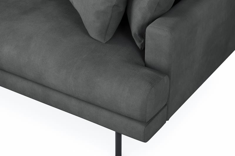 Menard 6-sits Vänstervänd L-formad Hörnsoffa i Manchester - Grå - Möbler - Soffa - Hörnsoffa