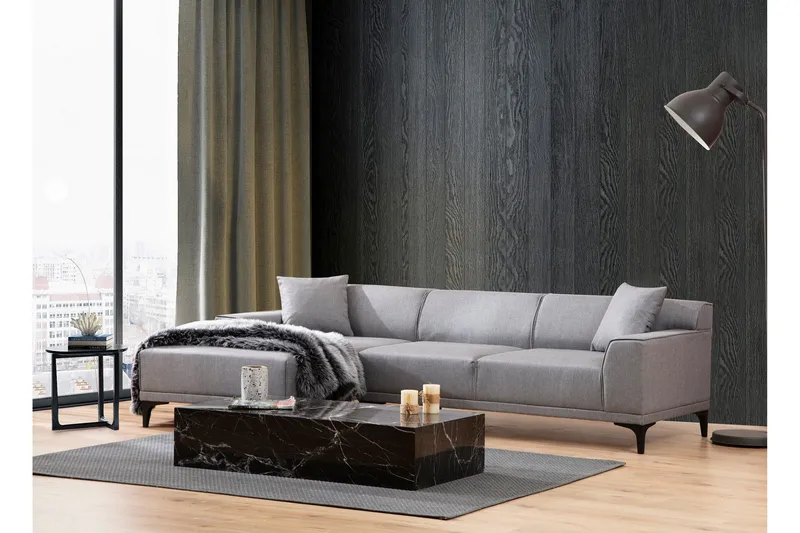 Mississauga Divansoffa 3-sits - Grå - Möbler - Soffa - Hörnsoffa - Hörnsoffa med divan