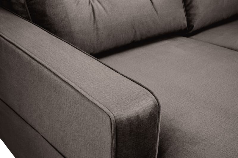 Monroe 5-sits Vändbar U-formad Hörnsoffa med divan i Sammet - Brun - Möbler - Soffa - Hörnsoffa - Hörnsoffa med divan
