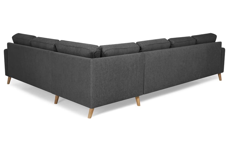 Monroe 5-sits Vändbar U-formad Hörnsoffa med divan i Tyg - Mörkgrå - Möbler - Soffa - Hörnsoffa - Hörnsoffa med divan