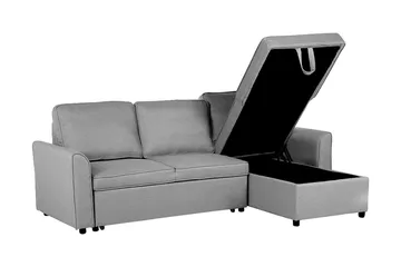 Nesna Hörnsoffa 228 cm - Grå - Möbler - Soffa - Bäddsoffa - Bäddsoffa divan