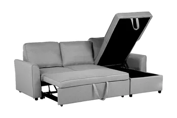 Nesna Hörnsoffa 228 cm - Grå - Möbler - Soffa - Bäddsoffa - Bäddsoffa divan