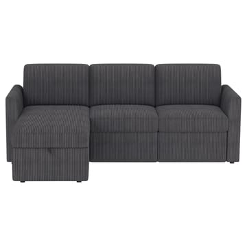 Nordhus 3-sits Soffa med vändbar divan och förvaring i manchester - Antracit - Möbler - Soffa - Hörnsoffa - Hörnsoffa med divan