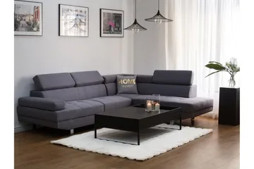 Norrea Hörnsoffa 261 cm - Grå - Möbler - Soffa - Divansoffor & schäslongsoffa
