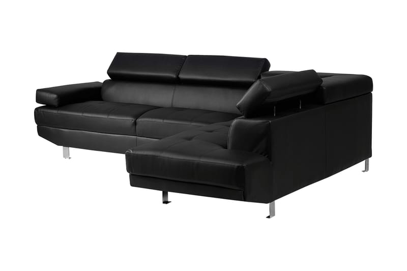 Norrea Hörnsoffa 261 cm - Svart - Möbler - Soffa - Divansoffor & schäslongsoffa