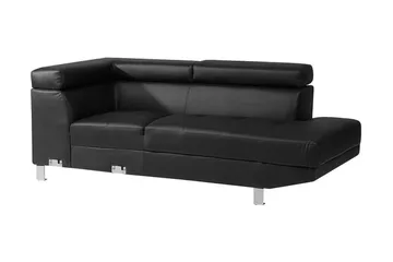 Norrea Hörnsoffa 261 cm - Svart - Möbler - Soffa - Divansoffor & schäslongsoffa