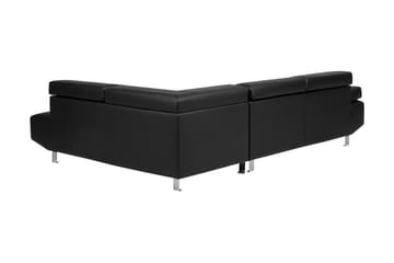 Norrea Hörnsoffa 261 cm - Svart - Möbler - Soffa - Divansoffor & schäslongsoffa
