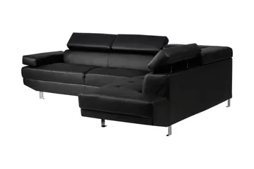 Norrea Hörnsoffa 261 cm - Svart - Möbler - Soffa - Divansoffor & schäslongsoffa