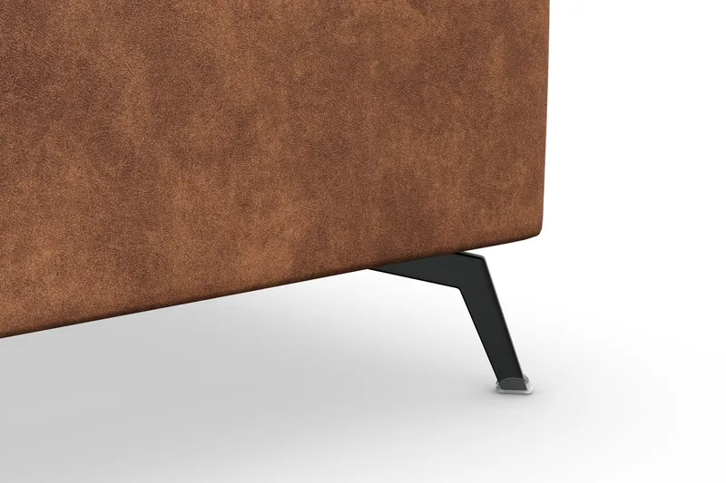 Ocean Lyx 5-sits Vändbar L-formad Hörnsoffa i Konstläder - Brun - Möbler - Soffa - Hörnsoffa