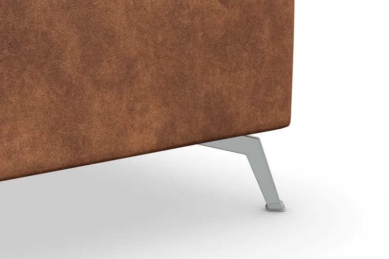 Ocean Lyx 5-sits Vändbar L-formad Hörnsoffa i Konstläder - Brun - Möbler - Soffa - Hörnsoffa