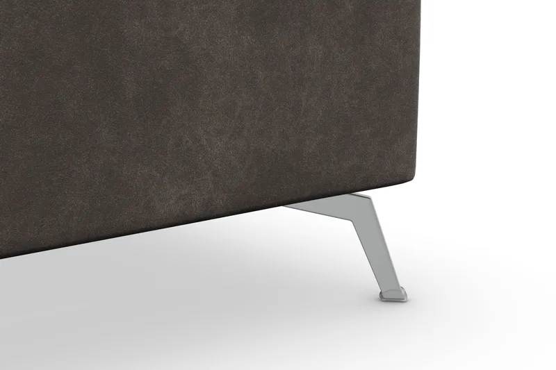 Ocean Lyx 5-sits Vändbar L-formad Hörnsoffa i Konstläder - Mörkgrå - Möbler - Soffa - Hörnsoffa