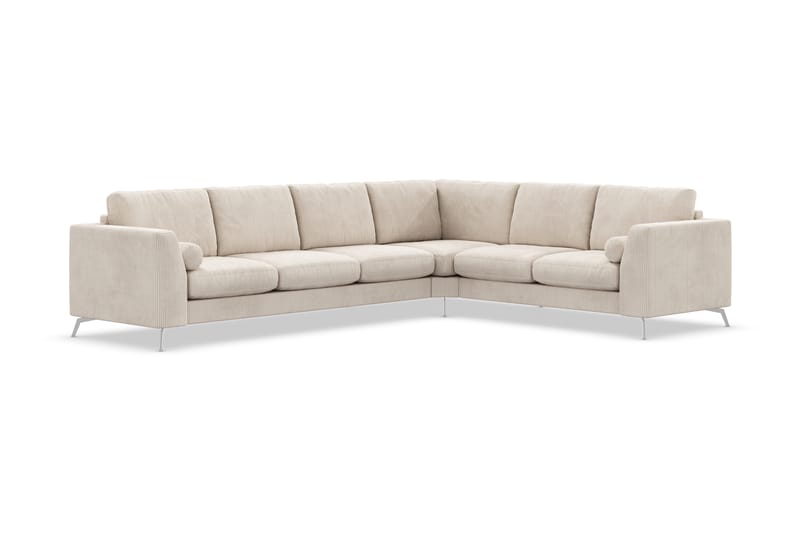 Ocean Lyx 5-sits Vändbar L-formad Hörnsoffa i Manchester - Beige - Möbler - Soffa - Hörnsoffa
