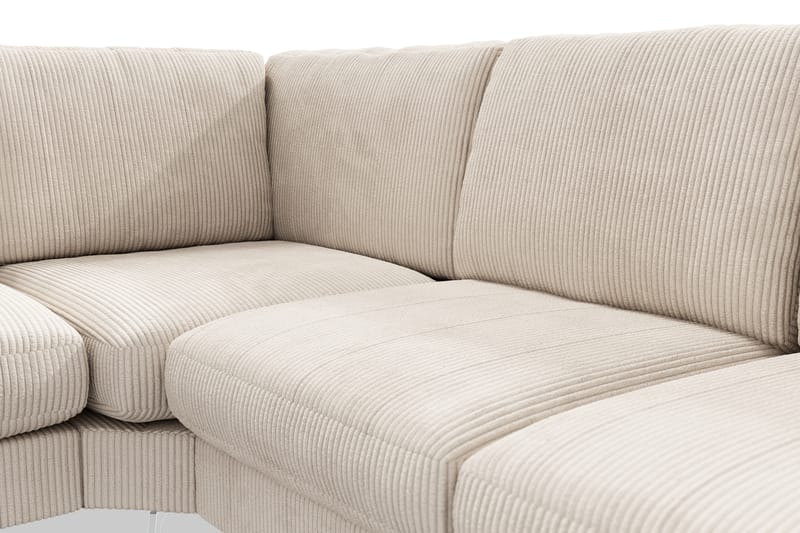 Ocean Lyx 5-sits Vändbar L-formad Hörnsoffa i Manchester - Beige - Möbler - Soffa - Hörnsoffa