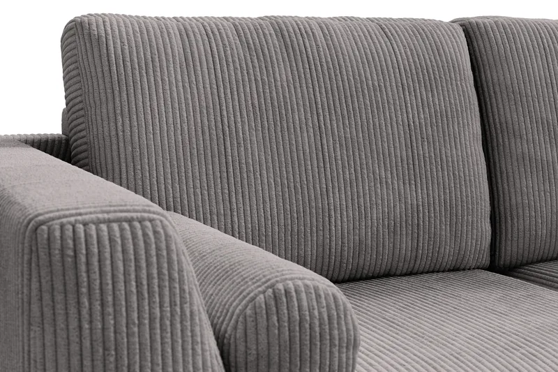 Ocean Lyx 5-sits Vändbar L-formad Hörnsoffa i Manchester - Mörkgrå - Möbler - Soffa - Hörnsoffa