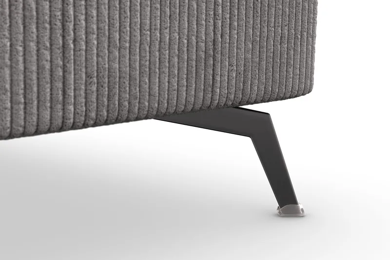 Ocean Lyx 5-sits Vändbar L-formad Hörnsoffa i Manchester - Mörkgrå - Möbler - Soffa - Hörnsoffa