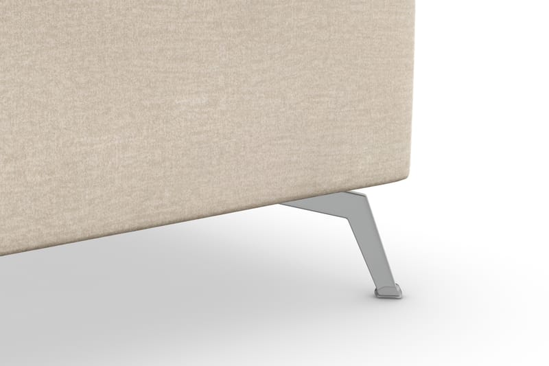 Ocean Lyx 5-sits Vändbar L-formad Hörnsoffa i Sammet - Beige - Möbler - Soffa - Hörnsoffa