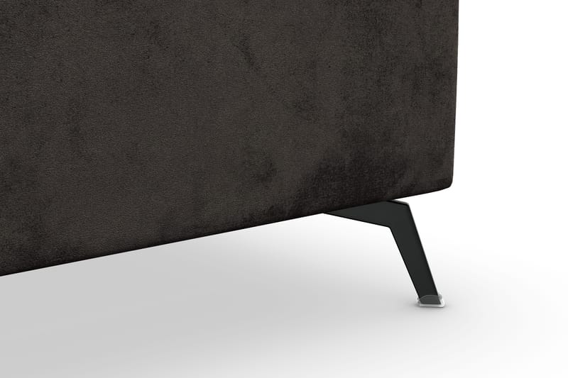 Ocean Lyx 5-sits Vändbar L-formad Hörnsoffa i Sammet - Mörkgrå - Möbler - Soffa - Hörnsoffa