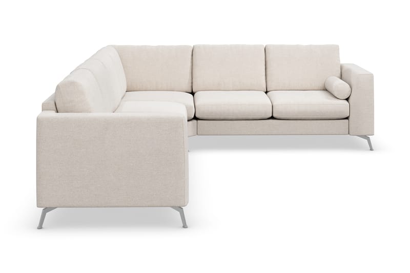 Ocean Lyx 5-sits Vändbar L-formad Hörnsoffa i Tyg - Beige - Möbler - Soffa - Hörnsoffa