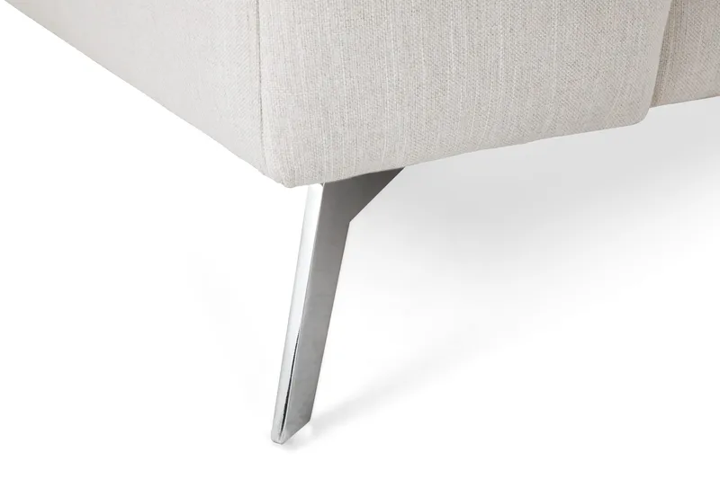 Ocean Lyx 5-sits Vändbar L-formad Hörnsoffa i Tyg - Ljusgrå - Möbler - Soffa - Hörnsoffa