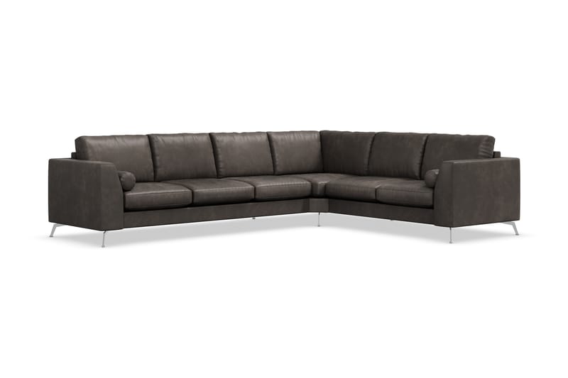 Ocean Lyx Hörnsoffa Vändbar - Svart/Läder - Möbler - Soffa - Hörnsoffa
