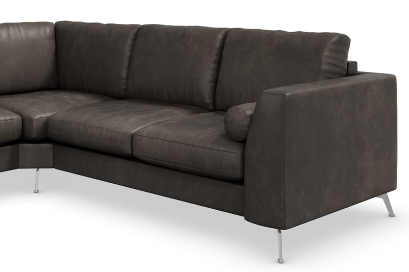 Ocean Lyx Hörnsoffa Vändbar - Svart/Läder - Möbler - Soffa - Hörnsoffa