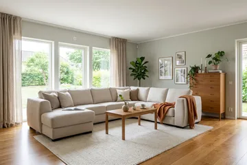 Optus 5-sits Hörnsoffa med divan vändbar - Beige - Möbler - Soffa - Hörnsoffa - Hörnsoffa med divan