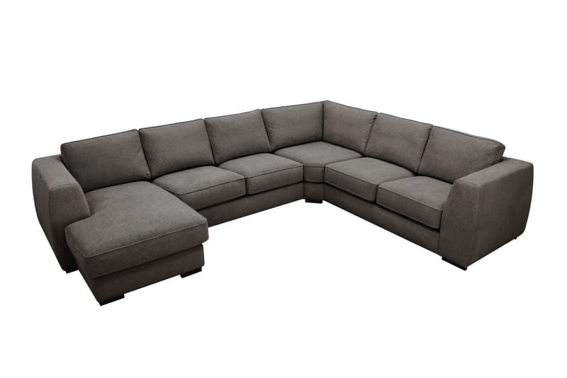 Optus 5-sits Hörnsoffa med divan vändbar - Mörkgrå - Möbler - Soffa - Hörnsoffa - Hörnsoffa med divan
