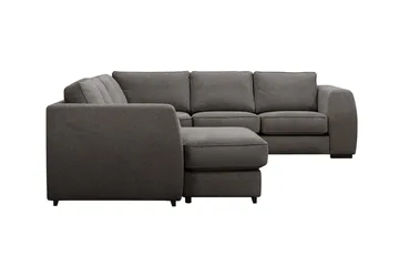 Optus 5-sits Hörnsoffa med divan vändbar - Mörkgrå - Möbler - Soffa - Hörnsoffa - Hörnsoffa med divan