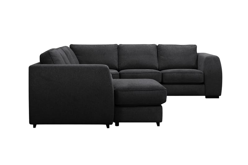 Optus 5-sits Hörnsoffa med divan vändbar - Svart - Möbler - Soffa - Hörnsoffa - Hörnsoffa med divan