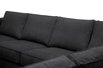 Optus 5-sits Hörnsoffa med divan vändbar - Svart - Möbler - Soffa - Hörnsoffa - Hörnsoffa med divan