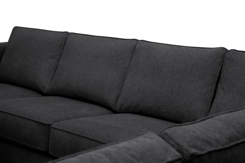 Optus 5-sits Hörnsoffa med divan vändbar - Svart - Möbler - Soffa - Hörnsoffa - Hörnsoffa med divan