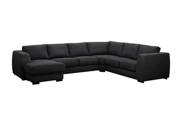 Optus 5-sits Hörnsoffa med divan vändbar - Svart - Möbler - Soffa - Hörnsoffa - Hörnsoffa med divan