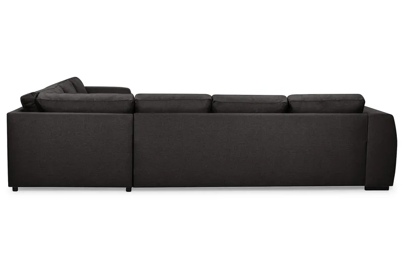 Optus 5-sits Vändbar U-formad Hörnsoffa med divan i Tyg - Mörkgrå - Möbler - Soffa - Hörnsoffa - Hörnsoffa med divan