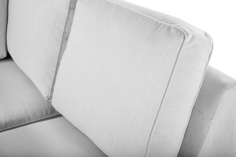 Optus Lyx 5-sits Högervänd U-formad Hörnsoffa med divan i Tyg - Grå - Möbler - Soffa - Hörnsoffa - Hörnsoffa med divan