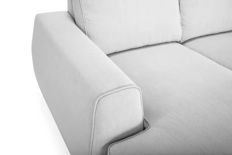 Optus Lyx 5-sits Vändbar L-formad Hörnsoffa i Tyg - Grå - Möbler - Soffa - Hörnsoffa