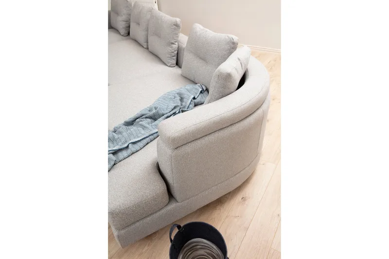 Pavdova Hörnsoffa 4-sits - Ljusgrå - Möbler - Soffa - U-soffa