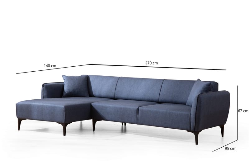 Rossland Divansoffa 3-sits - Blå - Möbler - Soffa - Hörnsoffa