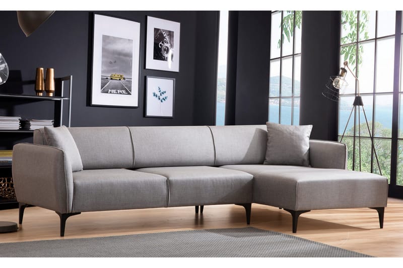Rossland Divansoffa 3-sits - Grå - Möbler - Soffa - Hörnsoffa