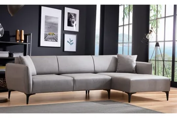 Rossland Divansoffa 3-sits - Grå - Möbler - Soffa - Divansoffor & schäslongsoffa - 3 sits soffa med divan
