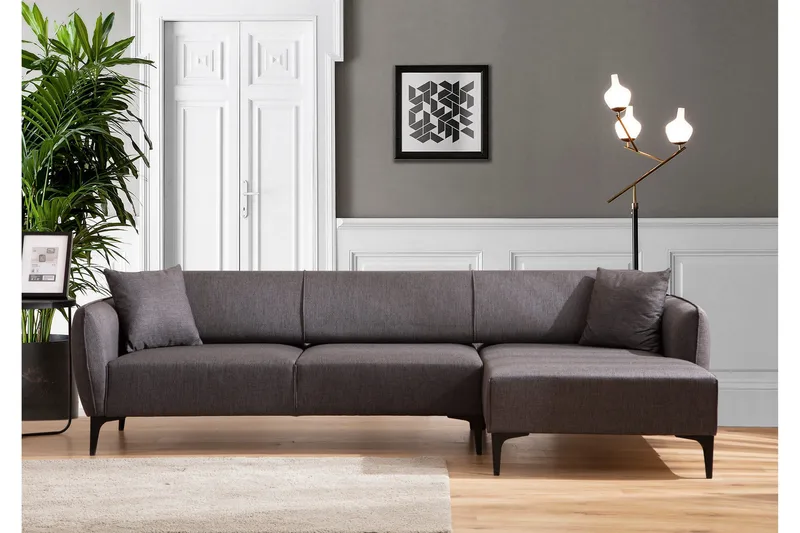 Rossland Divansoffa 3-sits - Mörkgrå - Möbler - Soffa - Hörnsoffa - Hörnsoffa med divan