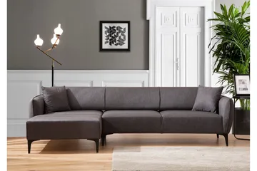 Rossland Divansoffa 3-sits - Mörkgrå - Möbler - Soffa - Divansoffor & schäslongsoffa - 3 sits soffa med divan