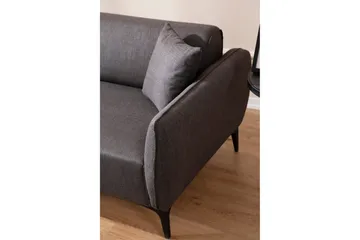 Rossland Divansoffa 3-sits - Mörkgrå - Möbler - Soffa - Divansoffor & schäslongsoffa - 3 sits soffa med divan