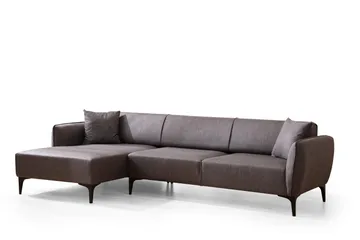 Rossland Divansoffa 3-sits - Mörkgrå - Möbler - Soffa - Divansoffor & schäslongsoffa - 3 sits soffa med divan