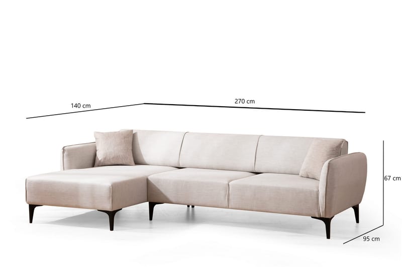 Rossland Divansoffa 3-sits - Vit - Möbler - Soffa - Hörnsoffa