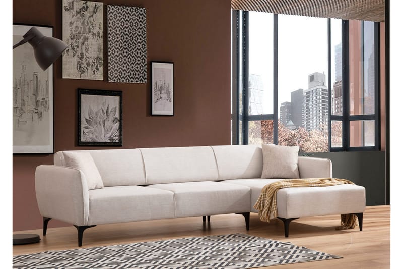 Rossland Divansoffa 3-sits, Vit