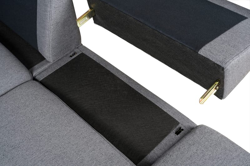 Solna grå soffa med öppet avslut - 244 cm bred - Grå - Möbler - Soffa - Hörnsoffa