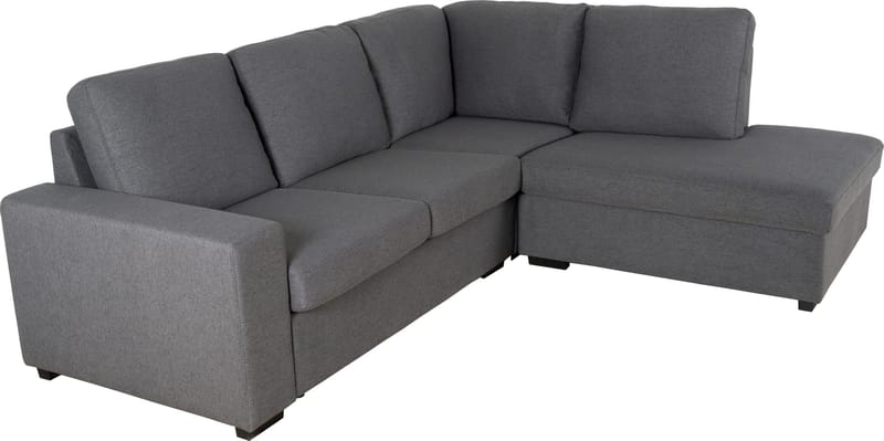 Solna grå soffa med öppet avslut - 244 cm bred - Grå - Möbler - Soffa - Hörnsoffa
