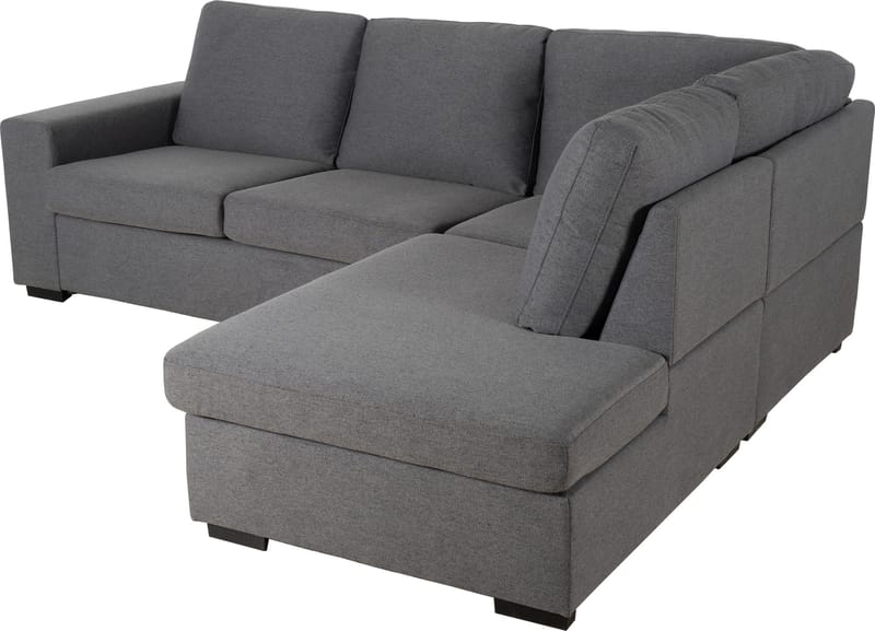 Solna grå soffa med öppet avslut - 244 cm bred - Grå - Möbler - Soffa - Hörnsoffa